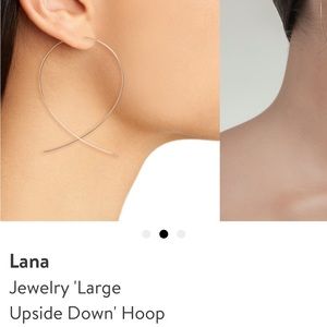 Large Lana upside down hoops.